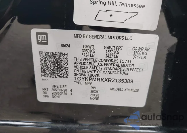 1GYKPMRKXRZ135389: 42877247