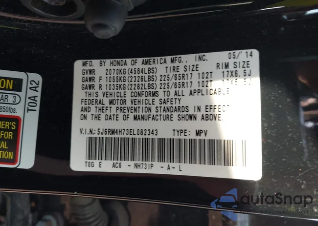 5J6RM4H73EL082343: 42876479