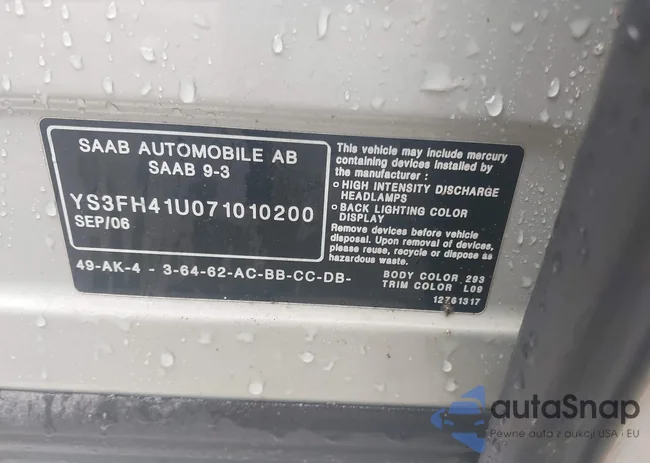 YS3FH41U071010200: 42876728