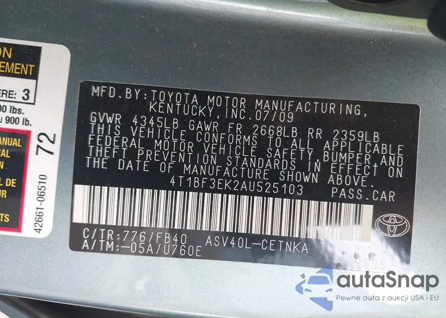 4T1BF3EK2AU525103: 42877794