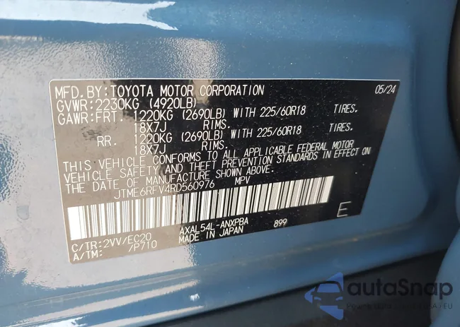 JTME6RFV4RD560976: 42877403