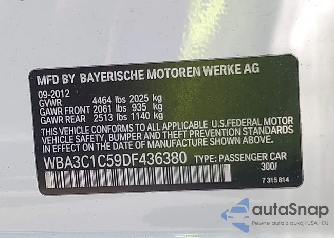 WBA3C1C59DF436380: 42877603