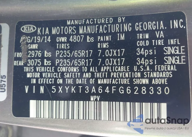 5XYKT3A64FG628330: 42879035