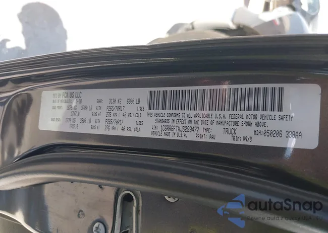 1C6RR6FTXJS299477: 42879109