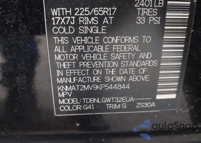 KNMAT2MV9KP544844: 42879237