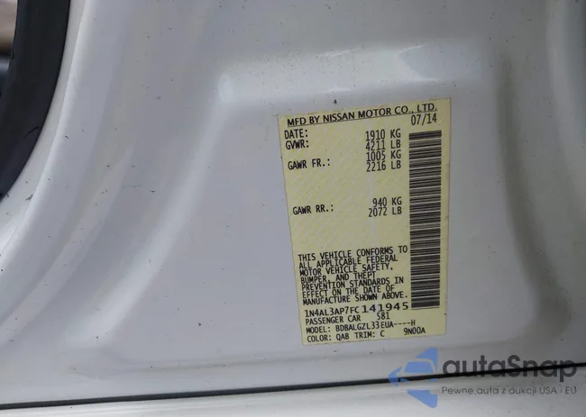 1N4AL3AP7FC141945: 42879243