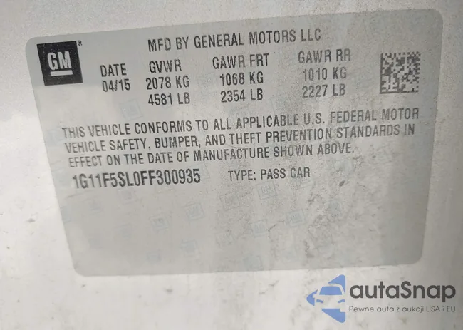 1G11F5SL0FF300935: 42878437