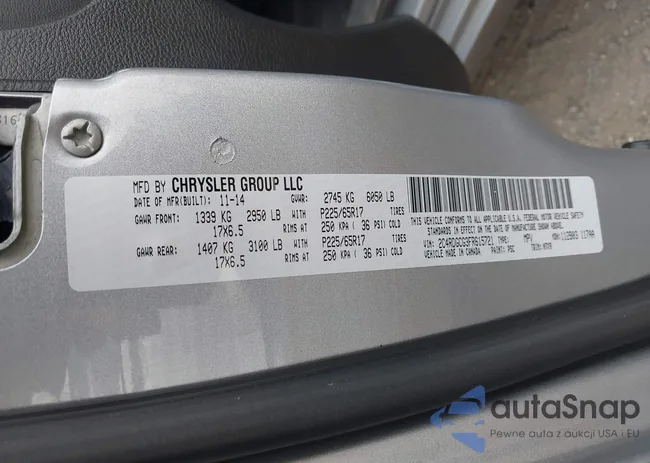 2C4RDGCG3FR615721: 42879922