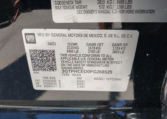 3GTPHCED0PG268525: 42880177