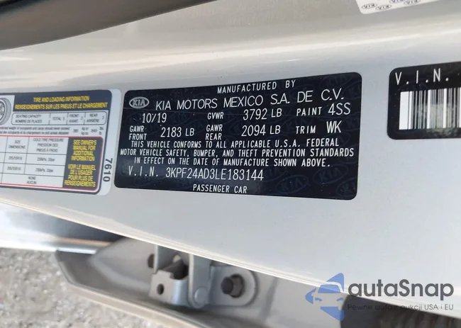 3KPF24AD3LE183144: 42880869