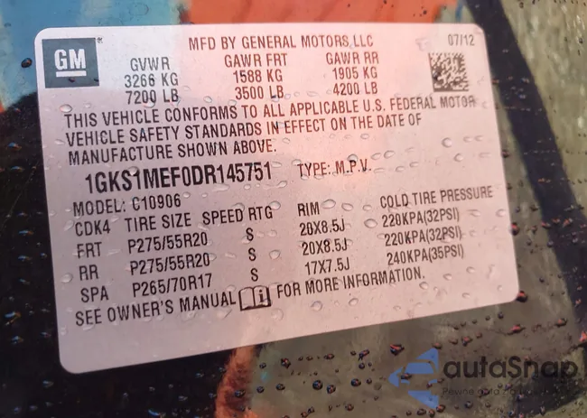 1GKS1MEF0DR145751: 42881106