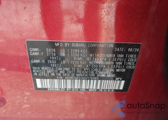 4S4BTGPD3S3115965: 42881142