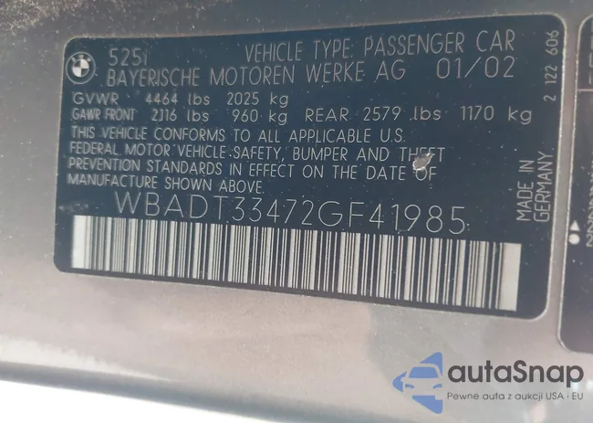 WBADT33472GF41985: 42881181