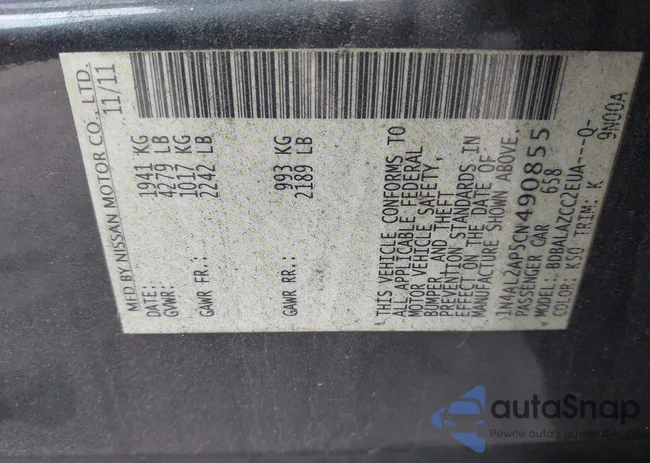 1N4AL2AP5CN490855: 42880508