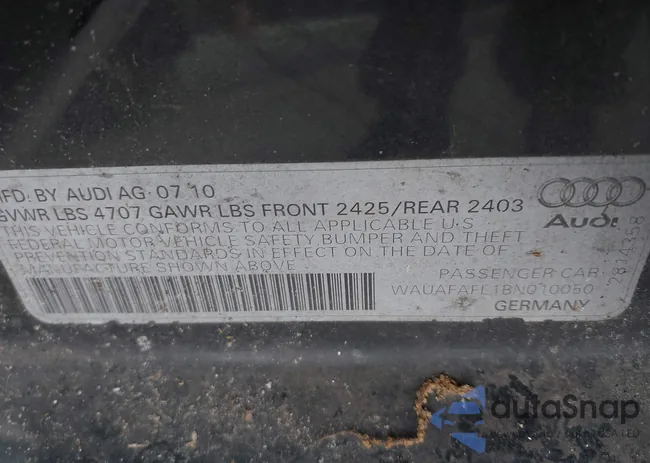 WAUAFAFL1BN010050: 42880578