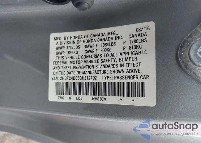 2HGFC4B05GH312702: 42880638