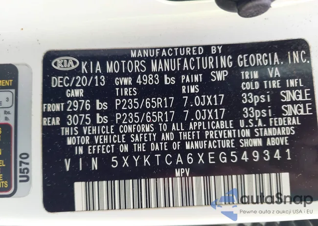 5XYKTCA6XEG549341: 42881838