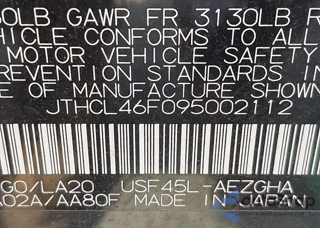 JTHCL46F095002112: 42881960