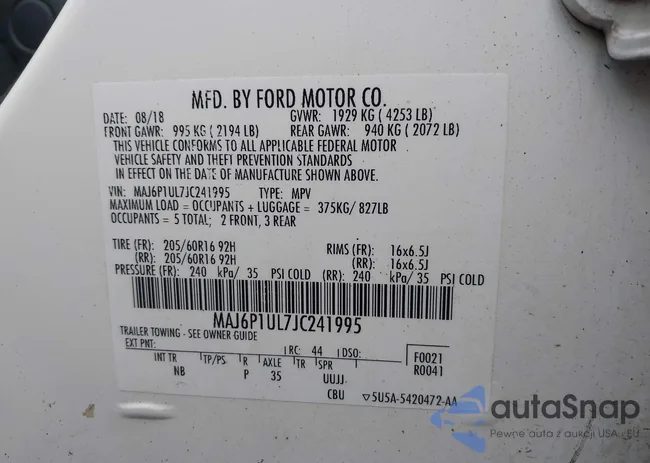 MAJ6P1UL7JC241995: 42882058