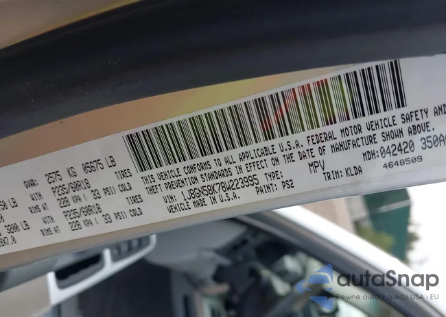 1J8GN58K78W223995: 42882238