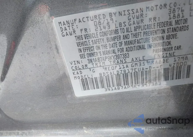 3N1AB7AP9KY397383: 42881698