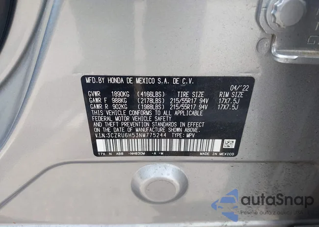 3CZRU6H53NM775244: 42883218