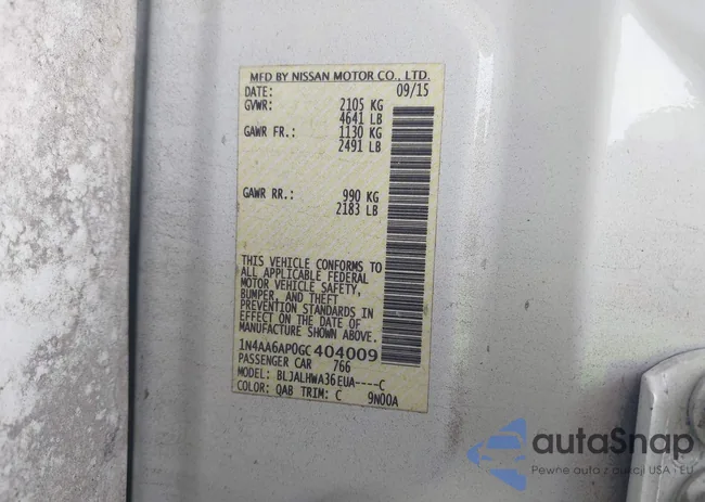 1N4AA6AP0GC404009: 42882536