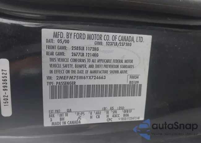 2MEFM75W6YX724663: 42882573