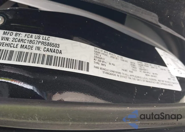 2C4RC1BG7PR586503: 42883902