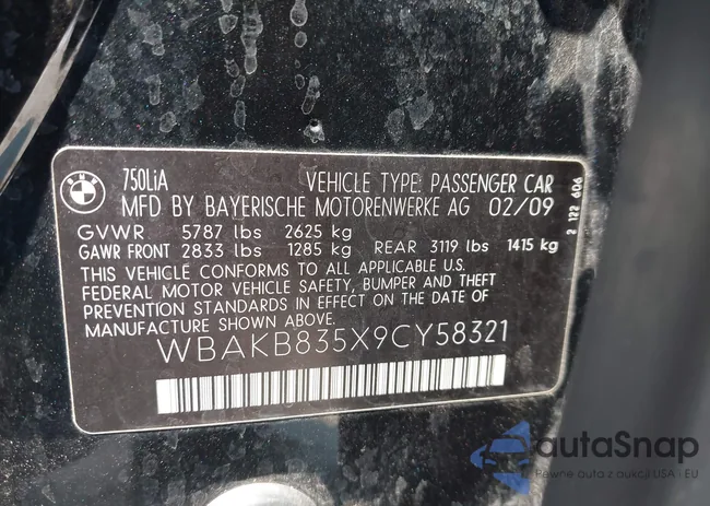 WBAKB835X9CY58321: 42883940