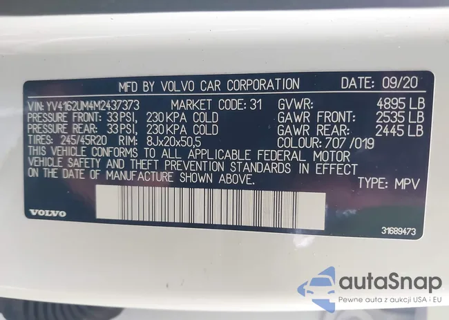 YV4162UM4M2437373: 42884032