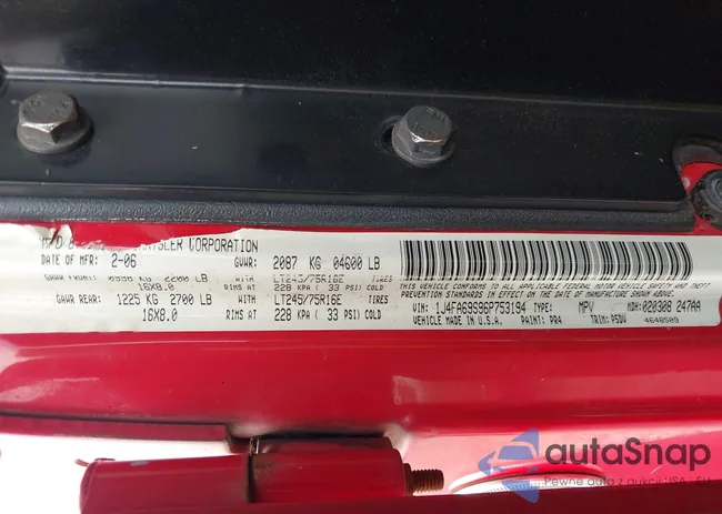 1J4FA69S96P753194: 42884172