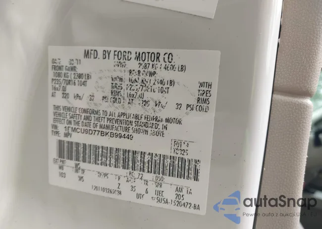 1FMCU9D77BKB99449: 42884254