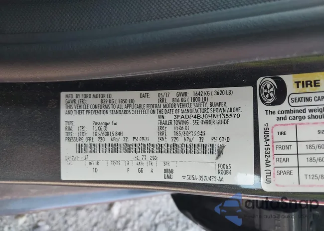 3FADP4BJ0HM135570: 42883387