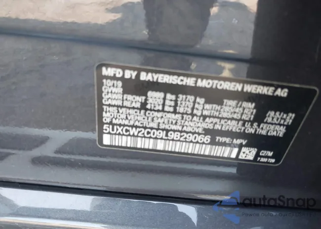 5UXCW2C09L9B29066: 42883485