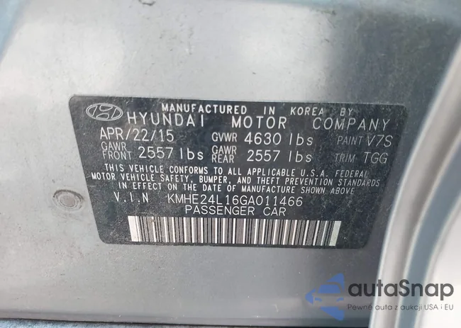 KMHE24L16GA011466: 42883602