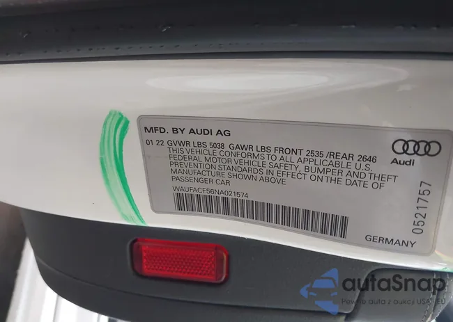 WAUFACF56NA021574: 42884743