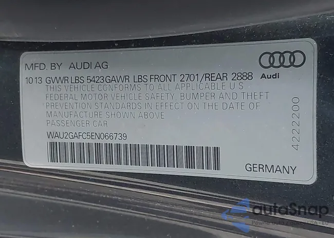 WAU2GAFC5EN066739: 42885046