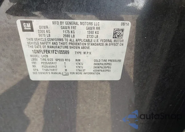 1GNFLFEK1FZ105589: 42885106