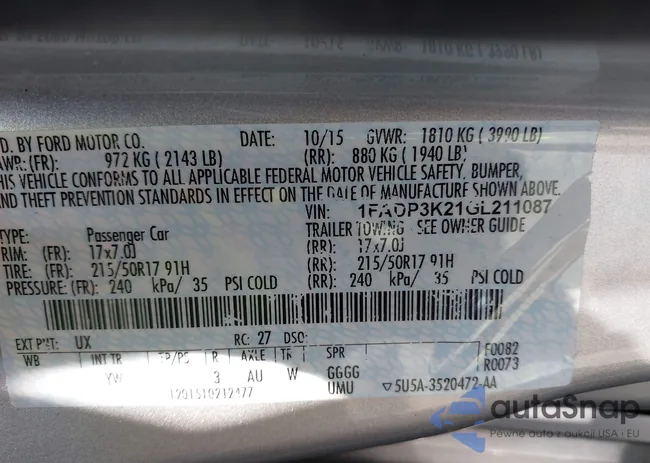 1FADP3K21GL211087: 42884621