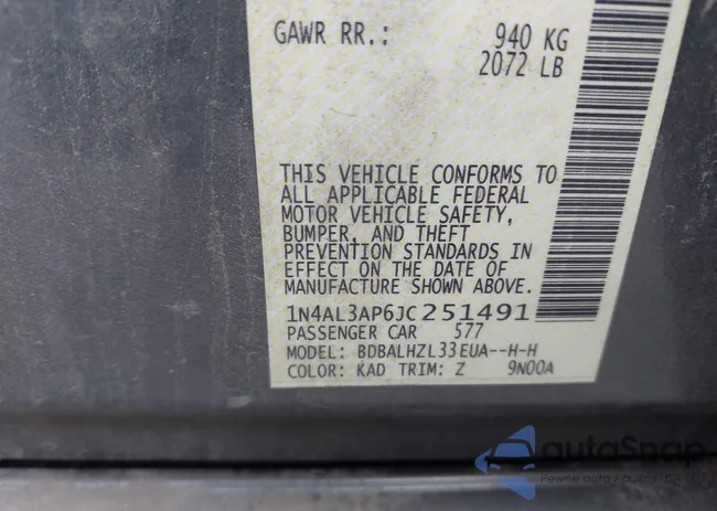 1N4AL3AP6JC251491: 42885828