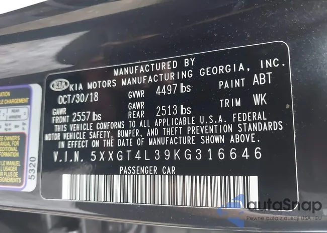 5XXGT4L39KG316646: 42886067