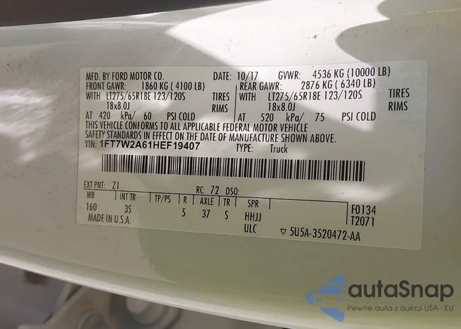 1FT7W2A61HEF19407: 42886119