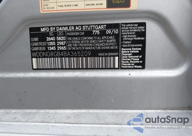 WDDNG8GB4BA365209: 42886152