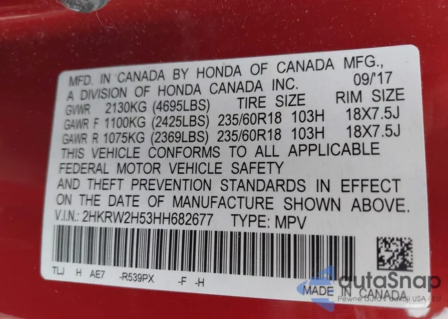 2HKRW2H53HH682677: 42886192