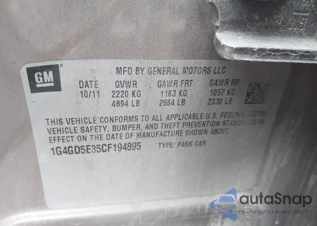 1G4GD5E35CF194895: 42886216