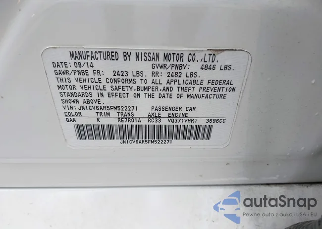 JN1CV6AR5FM522271: 42886235