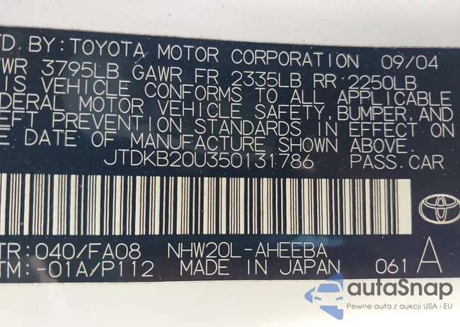 JTDKB20U350131786: 42885558