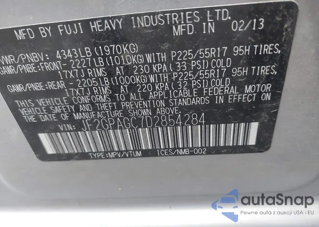 JF2GPAGC7D2854284: 42885561