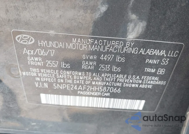 5NPE24AF2HH587066: 42886800